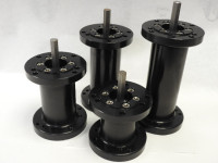 USA  Made  BILLET  BLACK  Fuel Pump Extension - Alkydigger's  3/8" Shaft  w bearings  3 and 4 bolt